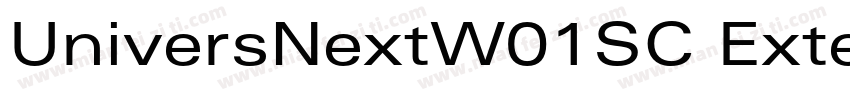 UniversNextW01SC Extended字体转换